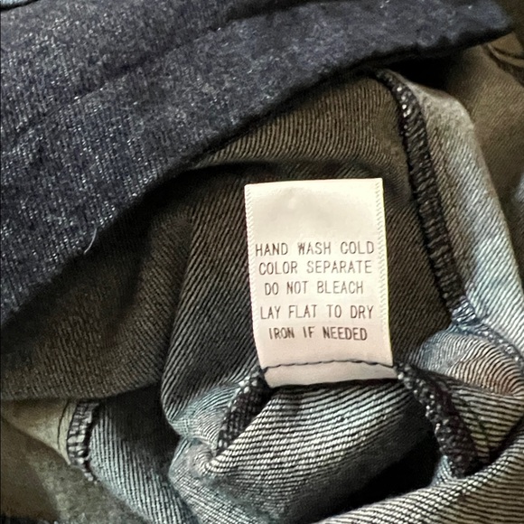 Vici Stylish patchwork Denim skirt side‎ zip front button asymmetrical size L - Picture 5 of 12